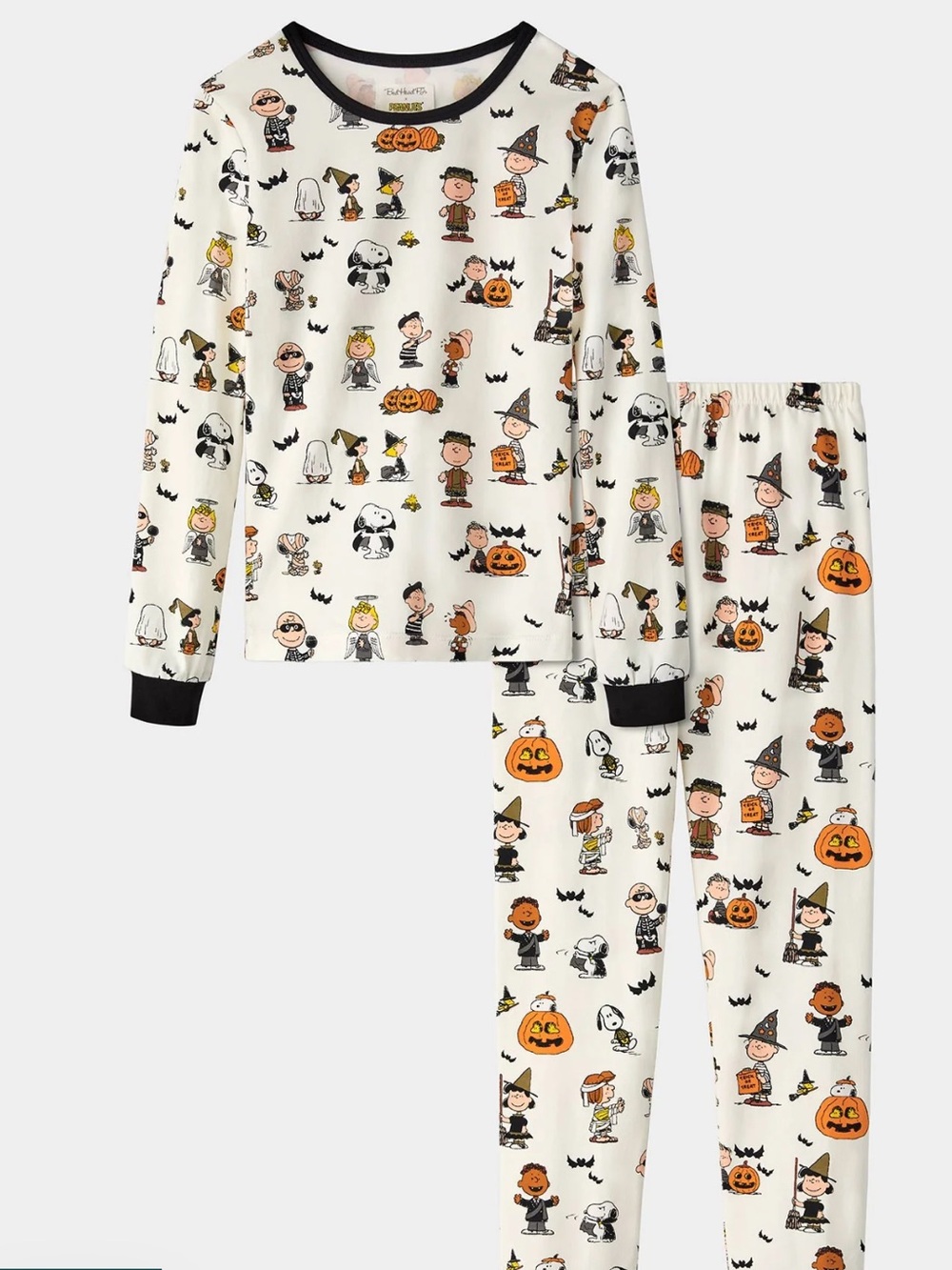 Peanuts Snoopy Halloween Long Pajamas Set